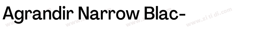 Agrandir Narrow Blac字体转换 Agrandir Narrow Blac字体转换